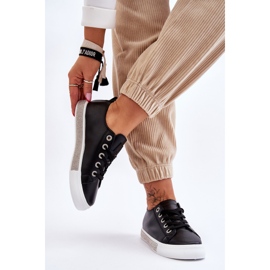 Baskets basses à jets pour femmes noires et blanches Demira 2 Baskets basses à jets pour femmes noires et blanches Demira 2