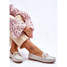 FC3 Mocassins en daim classiques avec ornements Arla Grey gris 4