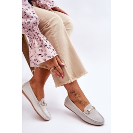 FC3 Mocassins en daim classiques avec ornements Arla Grey gris 5