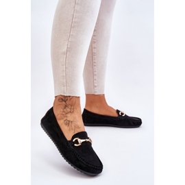 FC3 Mocassins en daim ornés Arla noirs classiques le noir 2