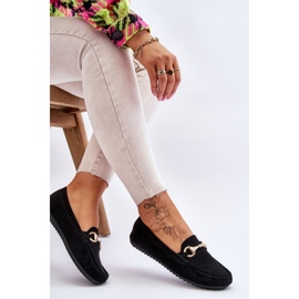 FC3 Mocassins en daim ornés Arla noirs classiques le noir 5