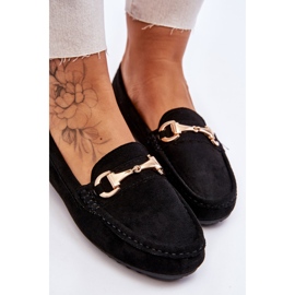 FC3 Mocassins en daim ornés Arla noirs classiques le noir 4