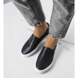 PA1 Baskets noires en éco-cuir Shelia le noir 1 PA1 Baskets noires en éco-cuir Shelia le noir 1