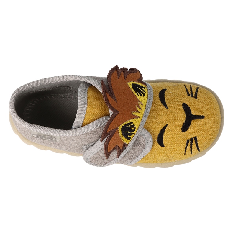 Befado chaussures pour enfants 465P109 gris jaune 4