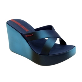 Chaussons compensés Ipanema 83423 Colore Fem AI974 Bleu/Bleu bleu marine 1