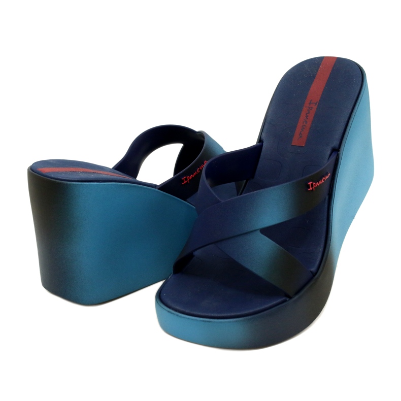 Chaussons compensés Ipanema 83423 Colore Fem AI974 Bleu/Bleu bleu marine 4