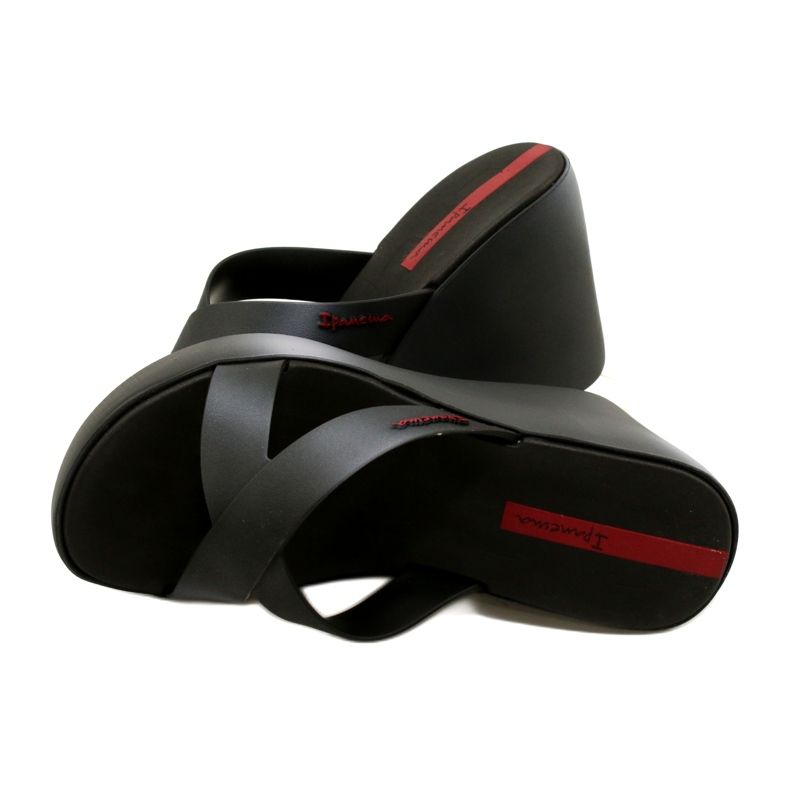 Chaussons compensés Ipanema 83423 Colore Fem AI975 Noir/Gris 5