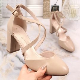 Sandales café femme à talons hauts Sergio Leone SK863 beige 1 Sandales café femme à talons hauts Sergio Leone SK863 beige 1