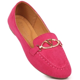 Chaussures Vinceza mocassins en daim W 2227 JAN185C rose 1