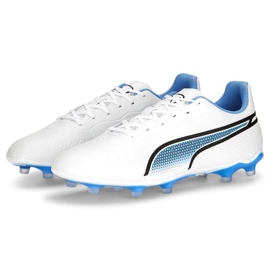 Chaussures de football Puma King Match FG/AG M 107257 01 blanche blanche 1