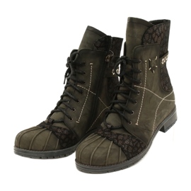 Bottes Chaudes En Cuir Femme Maciejka Olive 03961-24 vert 4