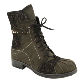 Bottes Chaudes En Cuir Femme Maciejka Olive 03961-24 vert 2