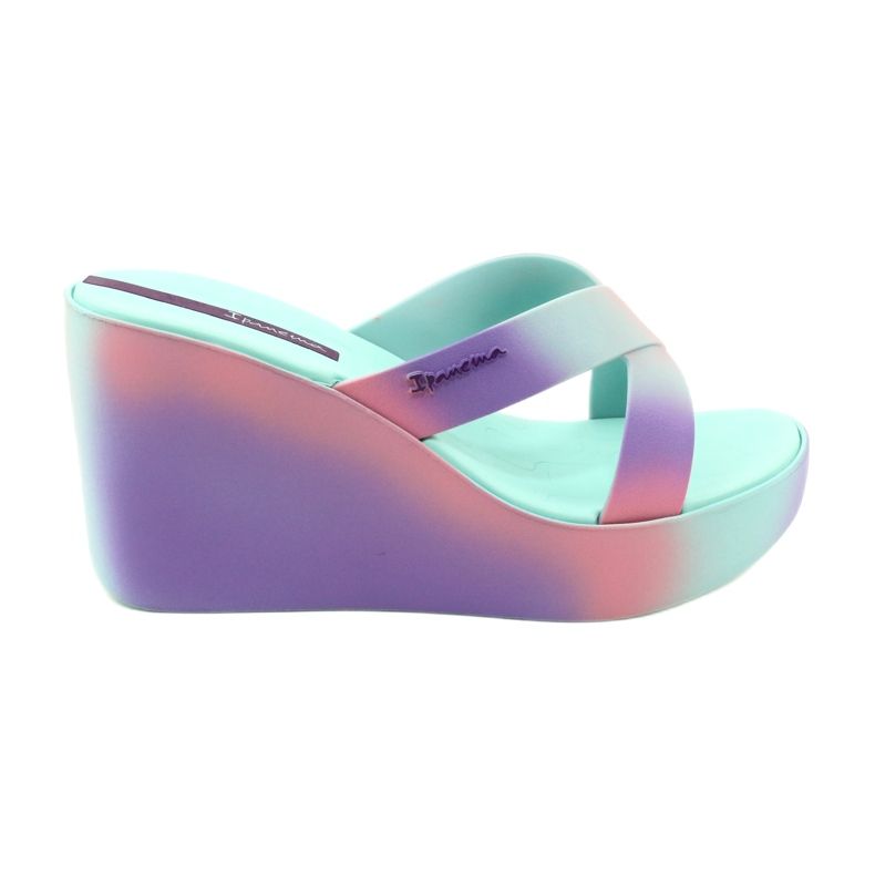 Sandales compensées Ipanema 83423 Colore Fem AI963 Vert/Lilas violet rose 5