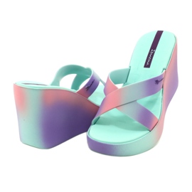 Sandales compensées Ipanema 83423 Colore Fem AI963 Vert/Lilas violet rose 3