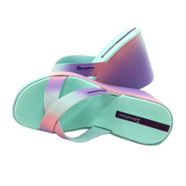 Sandales compensées Ipanema 83423 Colore Fem AI963 Vert/Lilas violet rose 4