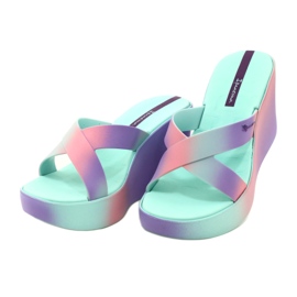 Sandales compensées Ipanema 83423 Colore Fem AI963 Vert/Lilas violet rose 2