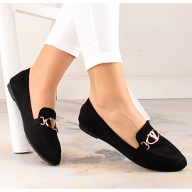Mocassins en daim noir pour femme Vinceza 2227 le noir 5