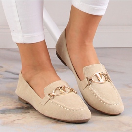 Mocassins femme en daim beige Vinceza 2227 8