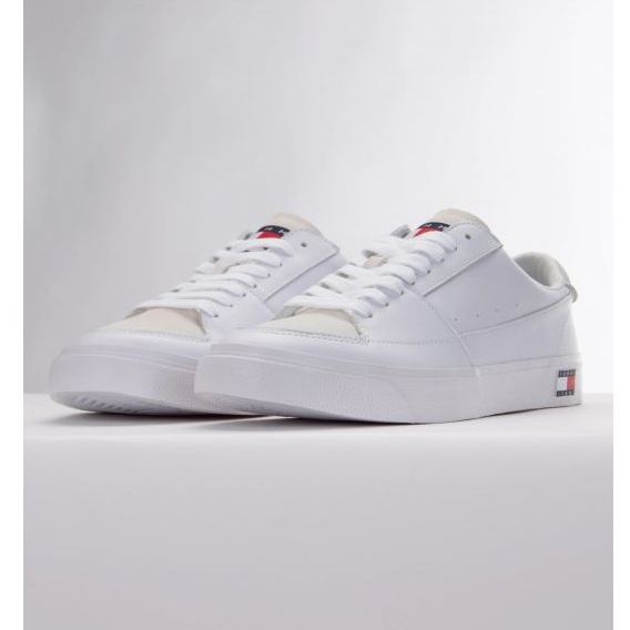 Chaussures Tommy Hilfiger Vulcanized Ess M EM0EM01106 Ybr blanc 1