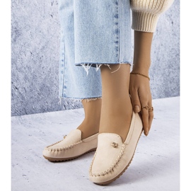 BM Mocassins beiges avec semelle intérieure en cuir de Verrill 1