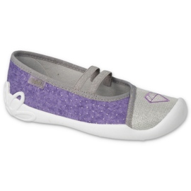 Befado chaussures pour enfants 116Y314 violet argent 1
