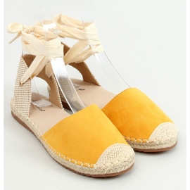 BM Romina Espadrilles jaunes à nouer à la cheville 1