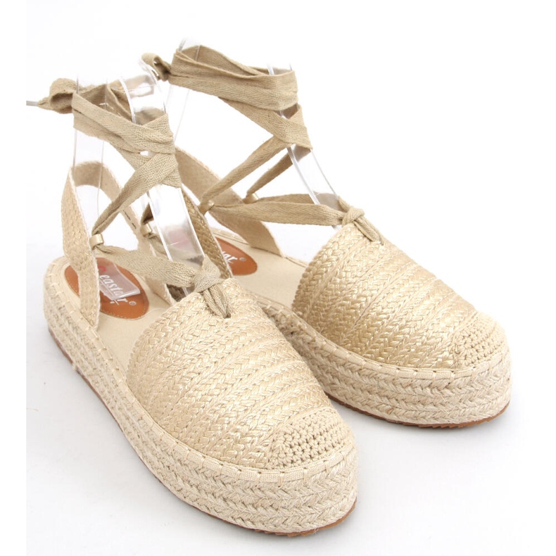 BM Sandales femme espadrilles Seila Gold d'or 1 BM Sandales femme espadrilles Seila Gold d'or 1