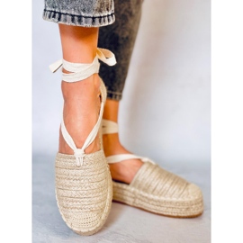 Sandales espadrilles femme Seila Beige 2 Sandales espadrilles femme Seila Beige 2