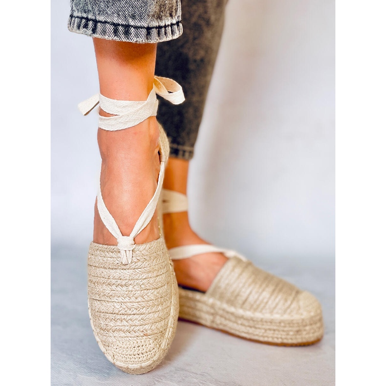 Sandales espadrilles femme Seila Beige 2 Sandales espadrilles femme Seila Beige 2