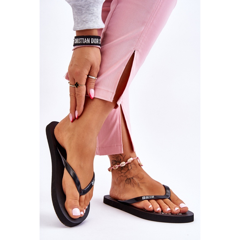 Tongs confortables Big Star LL274800 Noir le noir 2