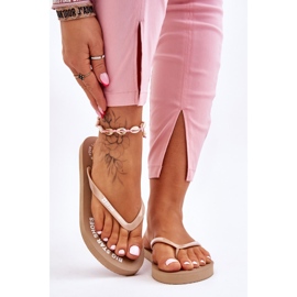 Tongs Confortables Big Star LL274796 Beige 1