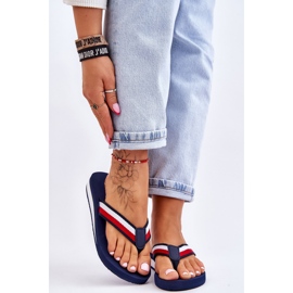 Tongs Femme Big Star Platform LL274779 Bleu Marine 1
