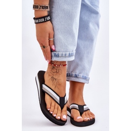 Tongs à plateforme Big Star pour femmes LL274781 Noir 1