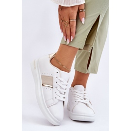 PG1 Chaussures de sport à plateforme pour femme Blanc Soris blanche 1