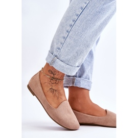 BM Ballerines Nash Classiques en Daim Beige 4