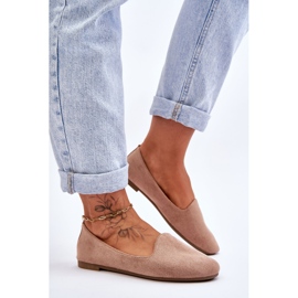 BM Ballerines Nash Classiques en Daim Beige 5