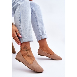 BM Ballerines Nash Classiques en Daim Beige 6