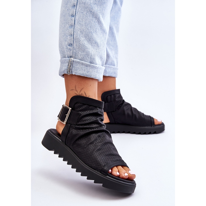 BM Adonis Sandales Bottines Femme Noir 1