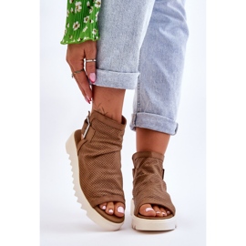 BM Sandales bottines Adonis camel pour femmes brun 1