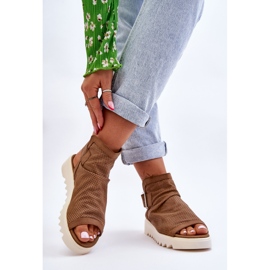 BM Sandales bottines Adonis camel pour femmes brun 2