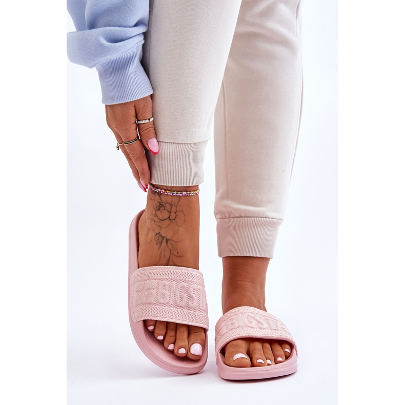 Pantoufles Big Star à la mode pour femmes LL274A157 Rose clair 1 Pantoufles Big Star à la mode pour femmes LL274A157 Rose clair 1