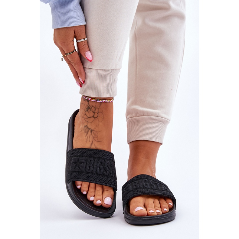Chaussons Big Star à la mode pour femmes LL274A158 Noir 1