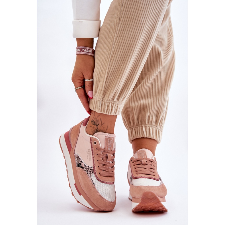 Baskets à la mode Memory Foam System Big Star LL274366 Rose 1