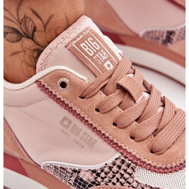 Baskets à la mode Memory Foam System Big Star LL274366 Rose 6