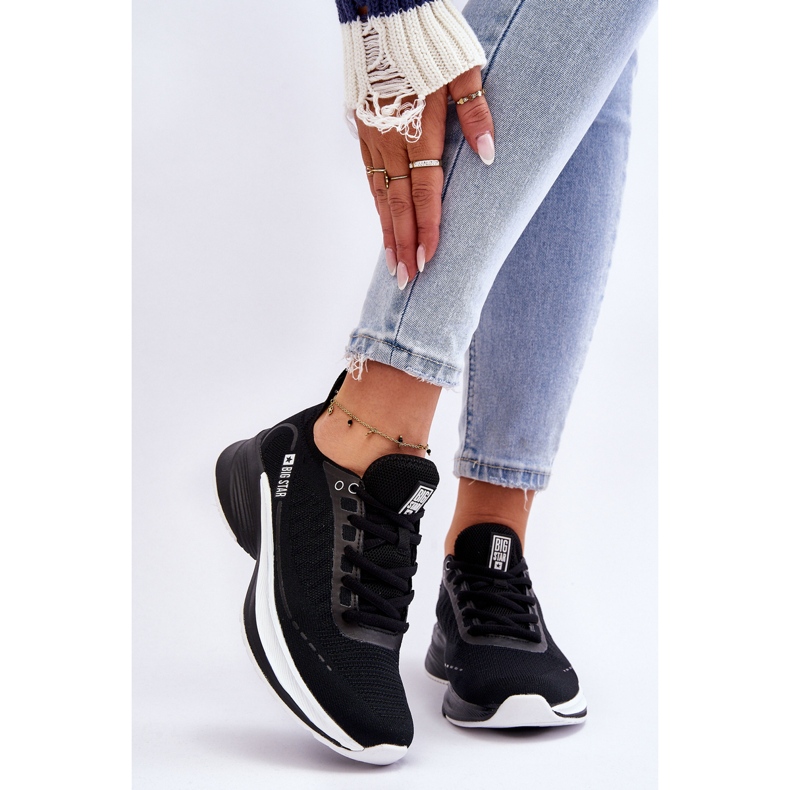 Système de mousse à mémoire Big Star Chaussures de sport légères LL274327 Noir le noir 2