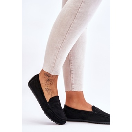 FC3 Mocassins en daim classiques pour femmes Noir Ivana le noir 2