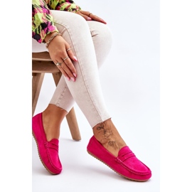 FC3 Mocassins Classiques en Daim pour Femme Fuchsia Ivana rose 5