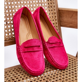 FC3 Mocassins Classiques en Daim pour Femme Fuchsia Ivana rose 6