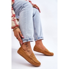 FC3 Mocassins Ivana Classic en daim camel pour femmes brun 5