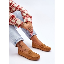 FC3 Mocassins Ivana Classic en daim camel pour femmes brun 6